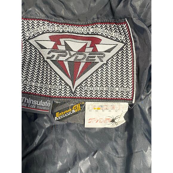 Vintage Spyder USA Azeccula Thinsulate Lite Loft Ski Jacket Coat Mens - M Blue - Picture 8 of 8